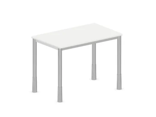 In hoogte verstelbaar bureau,HxBxD 720-840x1000x600mm,Bl-wit