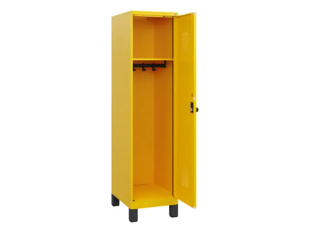 schoollocker,HxBxD 1630x400x500mm,1vak,vak B 400mm,draaigrendel,voeten