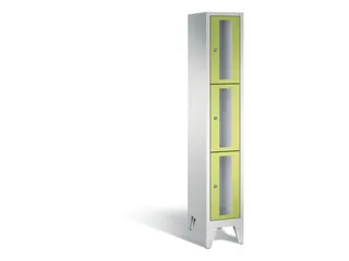 lockerkast,HxBxD 1850x320x500mm,1x3vakken,vak B 300mm,cil.-slot,voeten - 2