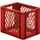 Euronorm-stapelbak 61l 320x600x400mm Wanden/bodem Opengewerkt Rood