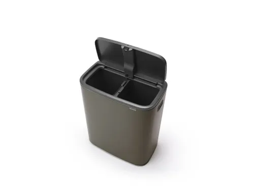 Afvalbak Bo Touch Bin 2x30 Liter Platina