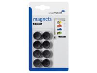 Magneet Legamaster 20mm 250gr zwart 8stuks
