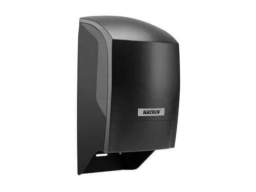 Toiletpapierdispenser Katrin systeemrol duo zwart 77519