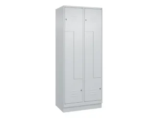 Z-garderobekast,HxBxD 1950x800x500mm,vak B 200/400mm,cil.-slot,sokkel - 1