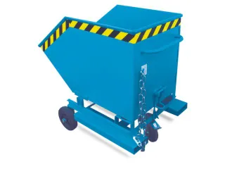 Kiepbak Spaander-uitvoering 990x820x1120mm 250l M. Wielen/vorksloffen - 1