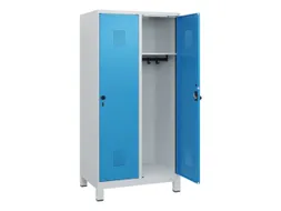 schoollocker,HxBxD 1630x800x500mm,2vak,vak B 400mm,draaigrendel,voeten