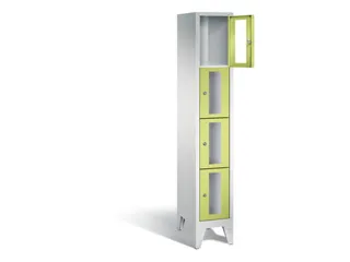 lockerkast 1850x320x500mm 1x4 vakken Cilinderslot Poten, RDS1108060 - 1