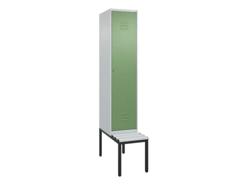 locker met bank,HxBxD 2120x400x815mm,1vak,vak B 400mm,cil.-slot