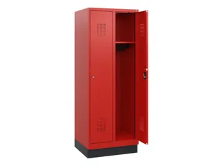 schoollocker,HxBxD 1630x600x500mm,2vak,vak B 300mm,cil.-slot,sokkel - 1