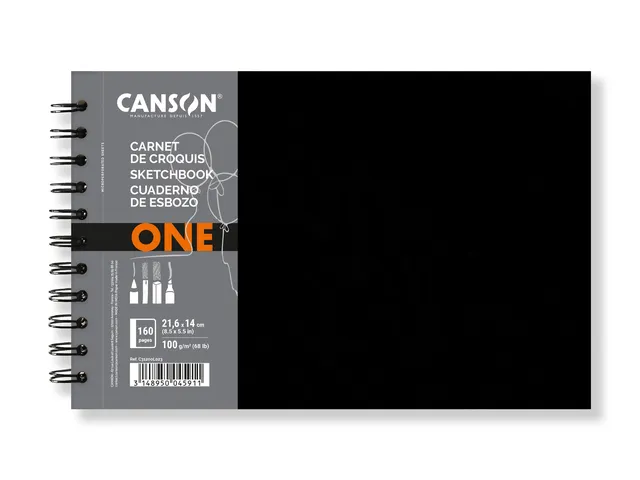 Schetsboek Canson Art Book One spiraalgebonden 160vel 100gr 216x140mm