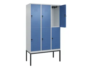 dubbeldekse locker,HxBxD 2120x1200x500mm,3x2vak.,vak B 400mm - 2