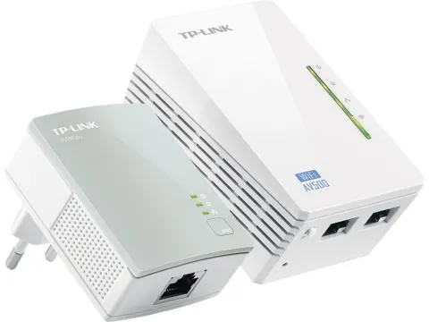 Tp-Link Av500 Powerline Adapter Tl-Wpa4220 Kit Port Wifi