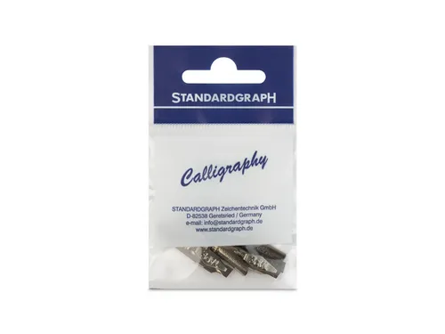 Kalligrafiepunt Standardgraph Italic 4.0 mm met inktreservoir set à 5