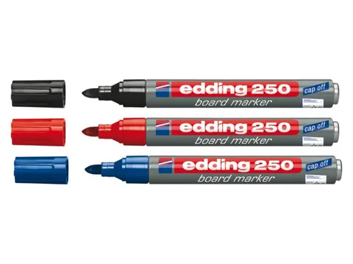 Viltstift Edding 250 Whiteboard Rond Zwart 1.5-3mm