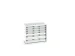 ladekast HxBxD 900x1050x650mm 6laden RAL7035 front RAL7035