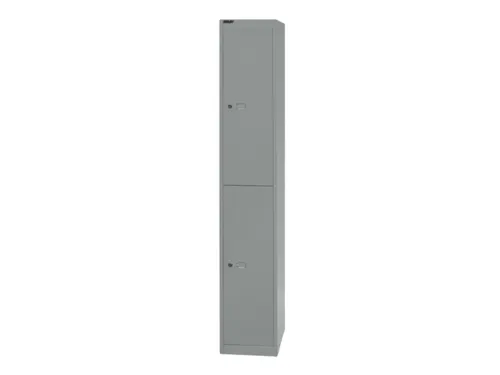 Dubbeldekse garderobekast,HxBxD 1802x305x457mm,1x2vak.,cil.-slot