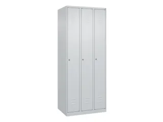 locker,HxBxD 1850x750x500mm,3vak,vak B 250mm,cil.-slot,staand op vloer - 1