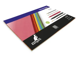 Tekenblok Kangaro A4+ (24x34,5cm) 110 gram 20 vel assorti - 2
