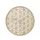 Wandklok NeXtime dia. 50cm hout/spiegel wit
