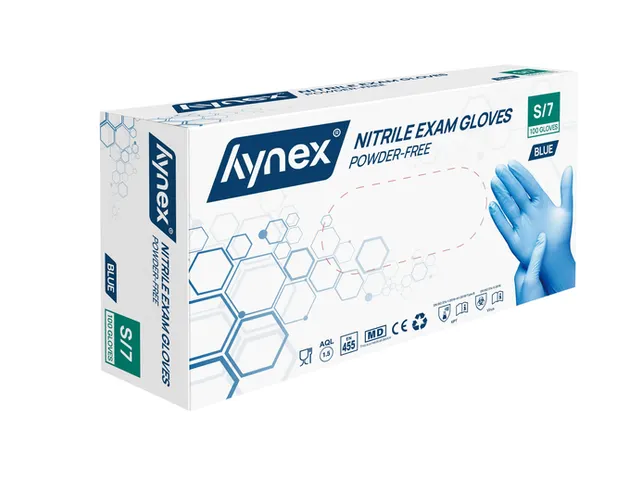Gant Hynex nitrile S bleu 3,5g 100 pièces
