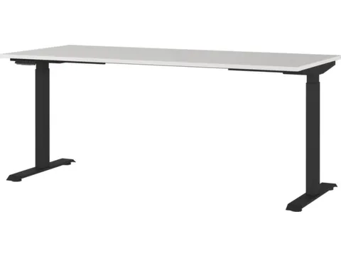 Elektrisch ihv bureau,HxBxD 720-1200x1800x800mm,blad lichtgrijs