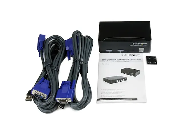 2-poort Professionele USB KVM-Switch met Bekabeling