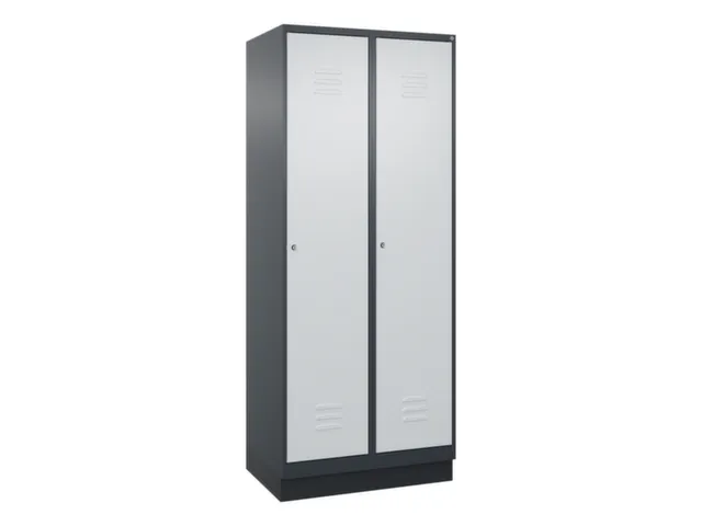 locker,HxBxD 1950x800x500mm,2vak,vak B 400mm,cil.-slot,sokkel