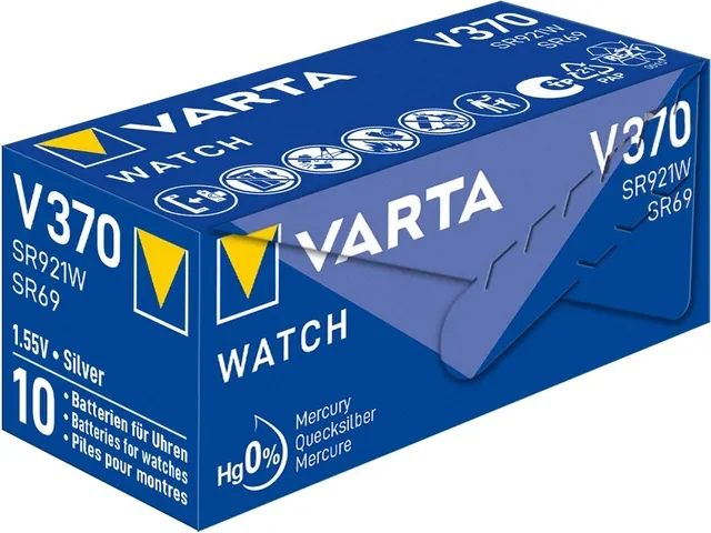 Batterij VARTA knoopcel V370/SR69 zilver