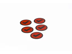 Impressiemagneetfolie Check Rood Ø50mm x 0,85mm