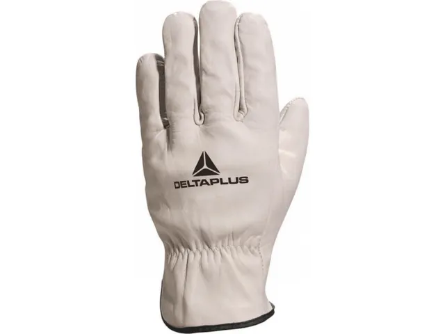 Delta Plus FBN49 mechanische lederen handschoenen, beige, maat 9, 12 p