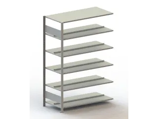 Inhaakstelling Aanbouwveld Verzinkt 1850x1256x636mm 6legborden 100kg - 1