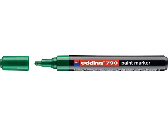 Paintmarker edding 790 op alcoholbasis 2-3mm groen