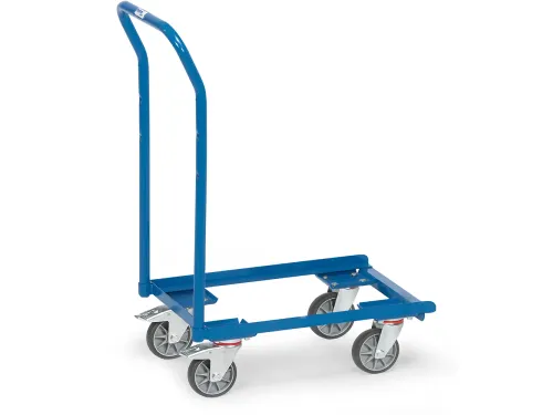 Eurobakken Rolplateau's 13587 250kg 600x400mm Open Ral5007 Duwbeugel
