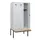 locker met bank,HxBxD 1950x900x815mm,3vak,vak B 300mm,cilinderslot