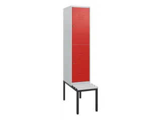 Dubbeldekse dekenkist,HxBxD 1950x400x815mm,1x2vak.,vak B 400mm - 1