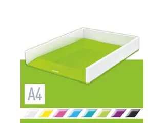 Brievenbak Leitz WOW A4 wit/groen - 2