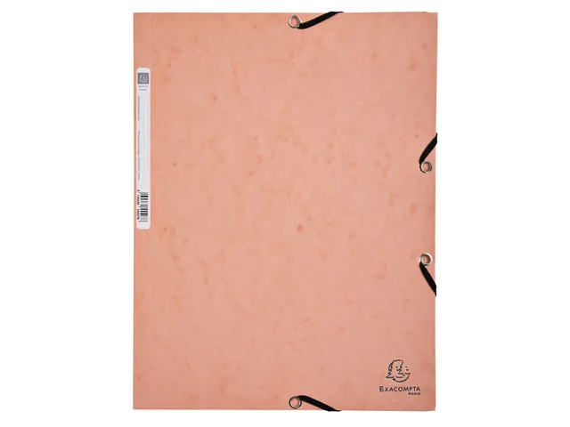 Elastomap Exacompta Aquarel A4 3 kleppen 400gr glanskarton assorti