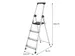 Escabeau aluminium 4 marches SL400 argent