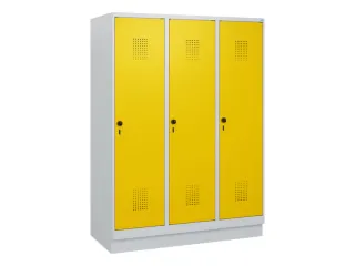 schoollocker,HxBxD 1630x1200x500mm,3vak,vak B 400mm,draaigrendel - 2