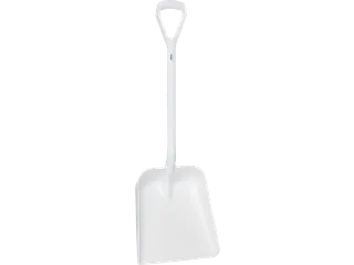 Hygiene 5623-5 Lichtgewicht Schop D-Greep Groot Blad Wit - 1