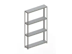 breedvakstelling,grondveld,HxBxD 2970x1704x400mm,vakl. 500kg