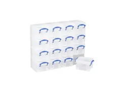Opbergbox Really Useful 16x 0.14 liter 280x224x65mm transparant wit