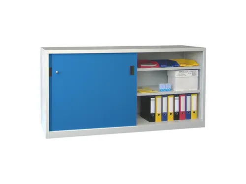 schuifdeurkast,HxBxD 1000x2000x600mm,RAL7035,front RAL5012
