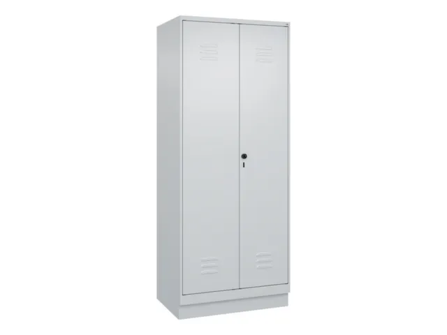 armoire vestiaire noir et blanc HxlxP 1950x800x500mm 2compart.