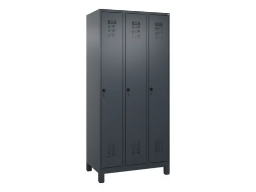 locker voor scheiding van kleding,HxBxD 1950x900x500mm,3vak