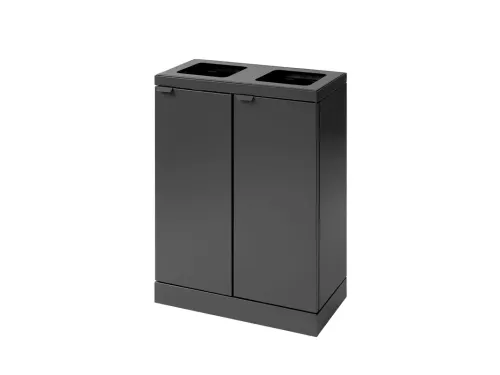 Bica Basic 871 Afvalscheidingsunit 2x45 liter Antraciet