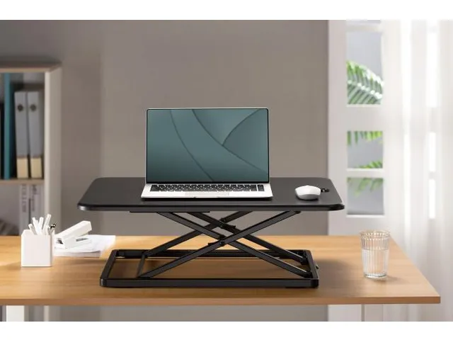 Ergonomische zit/sta bureauconverter 6 hoogtes 67×47 cm 45–405 mm