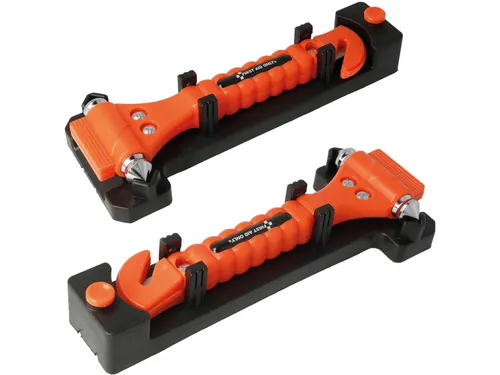First Aid Only Noodhamer + Gordelsnijder incl. Houder 2 stuks Oranje