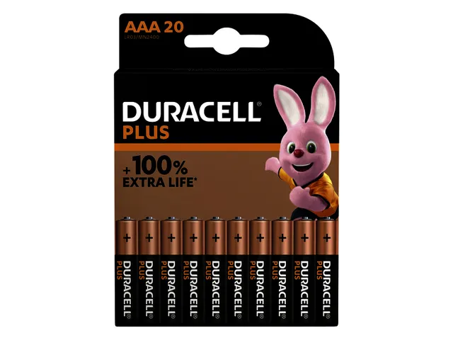 Batterij Duracell Plus 20xAAA
