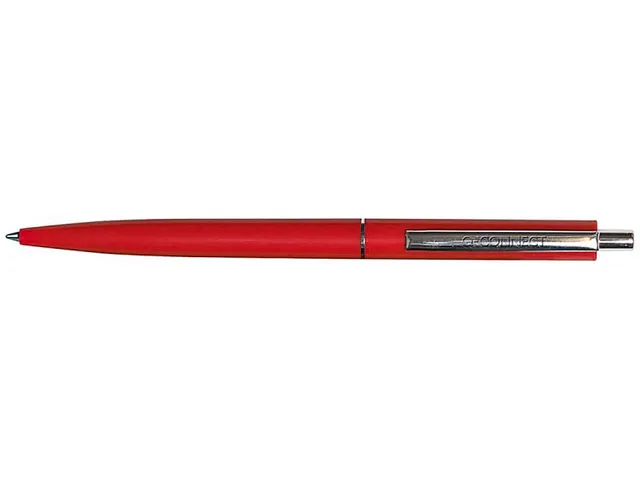 Balpen 0,7 Mm Medium Punt Metalen Clip Rood